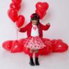 Picture of Daga Girls Follow My Heart Jacket - Red 