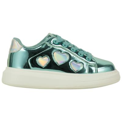 Picture of A Dee Queeny Heart Trainers - Aqua
