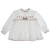 Picture of Sarah Louise Girls Hand Embroidered Blouse & Ditsy Bloomer Set - White Burgundy