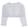 Picture of Sarah Louise Girls Hand Embroidered Bolero Cardigan - White Blue