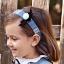 Picture of Juliana Baby Clothes Girls Pom & Bow Headband - Cloud blue