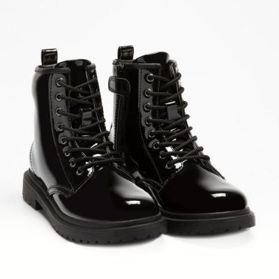 Picture of Lelli Kelly Harper Ankle Boot Inside Zip - Black Patent