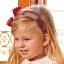 Picture of Juliana Baby Clothes Girls Velvet Bow Headband - Red Green