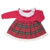 Picture of Juliana Baby Clothes Girls Knit Bodice Tartan Dress  - Red Green