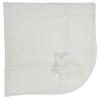 Picture of Mac Ilusion Baby Shawl With Raised Knit With Large Bow - Pure White