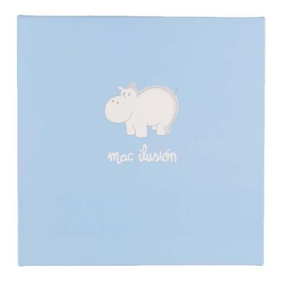Picture of Mac Ilusion Boxed Baby Shawl With Fretwork Knit Panel - Cloud Blue