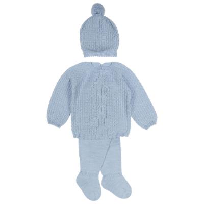 Picture of Mac Ilusion AOP Moss Knit Sweater Legging  Hat Set - Cloud Blue