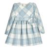 Picture of Mayoral Mini Girls Checked Dress - Aqua Ivory