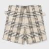 Picture of Abel & Lula Girls Check shorts With Buckles - Beige Black