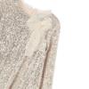 Picture of Abel & Lula Girls Micro Sequin Party Dress With Tulle Bow - Pale  Gold