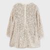 Picture of Abel & Lula Girls Micro Sequin Party Dress With Tulle Bow - Pale  Gold