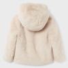 Picture of Abel & Lula Girls Reversible Faux Fur Hooded Coat - Beige