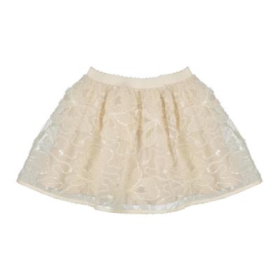 Picture of Mayoral Mini Girls Sequin & Tulle Skirt - Cream