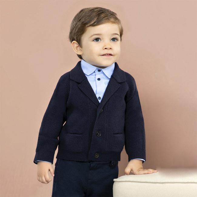 Picture of Abel & Lula Baby Boys Smart Cardigan - Navy Blue