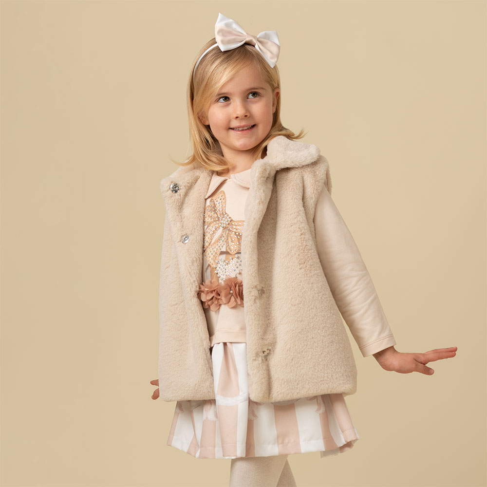 Kids mink deals coat