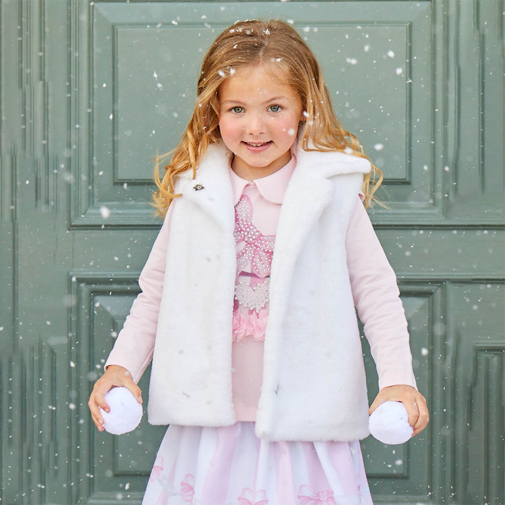 Fur gilet shop for baby girl
