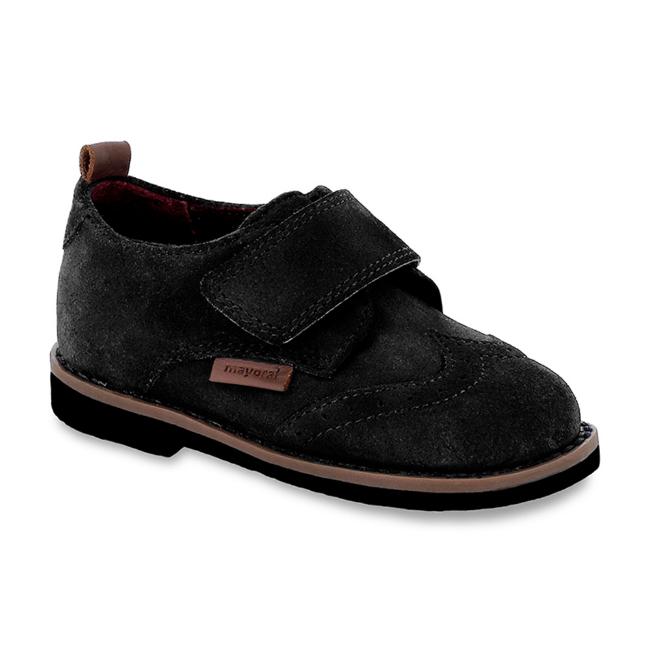 Picture of Mayoral Boys Easy On Hook & Loop Brogue - Black