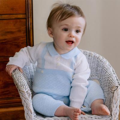 Picture of Emile Et Rose Boys Earl Knit All In One - Blue