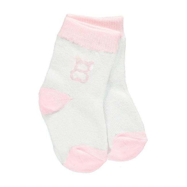 Picture of Emile Et Rose Girls Anya Socks Twin Pack - White Pink