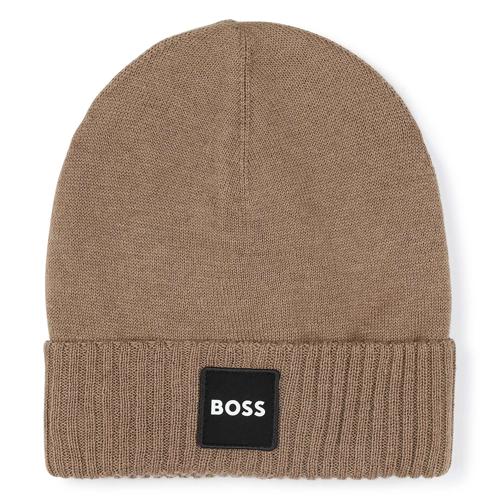 BOSS Boys Logo Beanie Hat