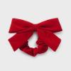 Picture of Abel & Lula Girls Large Velvet Bow Scrunchie - Red