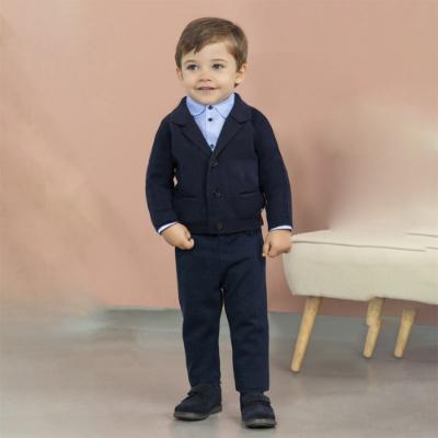 Picture of Mayoral Boys Easy On Hook & Loop Brogue - Navy