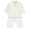 Picture of Emile Et Rose Boys Gulliver Cable Knit Trouser Set X 3 - Ivory