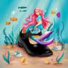 Picture of Lelli Kelly Maribella 2 Mermaid School Shoe F Fitting - Black Patent