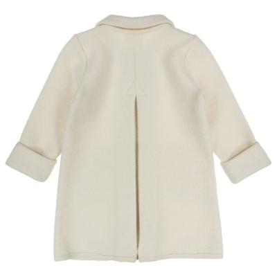 Picture of Marae Boys Double Breasted Wool Coat  - Ivory