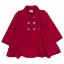 Picture of Marae Girls Double Breasted Flared Skirt Wool Coat  - Dark Red