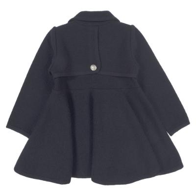 Picture of Marae Girls Double Breasted Flared Skirt Wool Coat  - Navy Blue