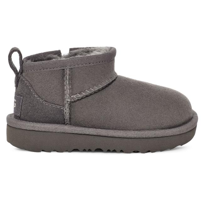 Picture of UGG Toddler Classic Ultra Mini Boot Inside Zip - Grey