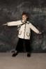 Picture of Marae Girls Wool Coat With Oversized Sailor Collar - Ivory Navy