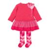 Picture of Agatha Ruiz De La Prada Tulle Heart Dress & Tights Set - Fuchsia Pink