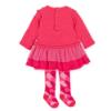 Picture of Agatha Ruiz De La Prada Tulle Heart Dress & Tights Set - Fuchsia Pink