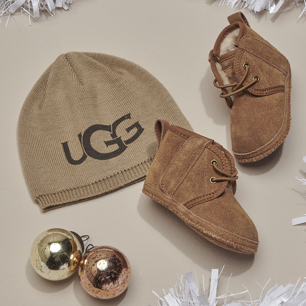 UGG BABY NEUMEL & BEANIE SET - Cadeau de naissance - chestnut