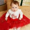 Picture of Caramelo Kids Baby Girls Mini Tulle Present Sparkle Skirt Set - Red