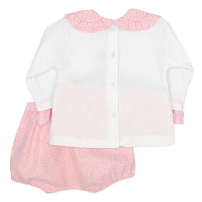Picture of Rapife Girls Ruffle Top & Ditsy Print Jampants Set - Pink