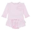 Picture of Blues Baby Girls Fixed Bows Jam Pant Set x 2 - Pale Pink