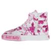 Picture of Lelli Kelly Brooke Mid Canvas Boot With Inside Zip & Curly Wool Lining - White Fantasy