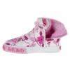 Picture of Lelli Kelly Brooke Mid Canvas Boot With Inside Zip & Curly Wool Lining - White Fantasy