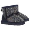 Picture of Lelli Kelly Girls Olivia Rhinestone Sheepskin Boot - Navy Blue