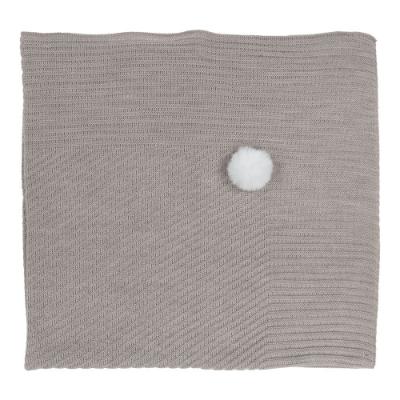 Picture of Mac Ilusion Boxed Baby Shawl With Pom Pom - Nut Beige