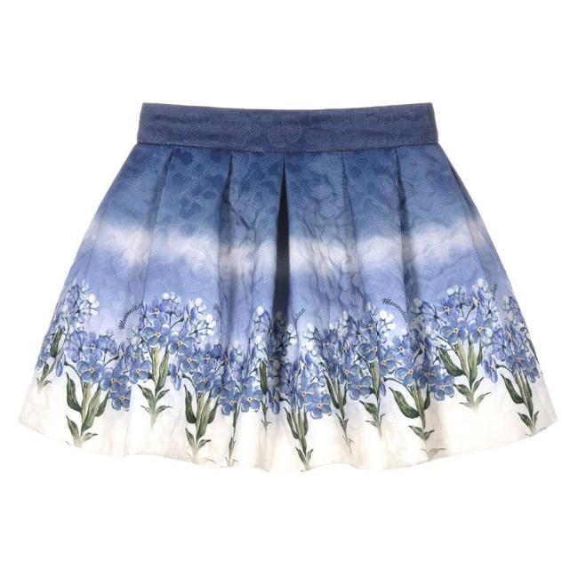 Picture of Monnalisa Girls Forget Me Not Skirt - Blue