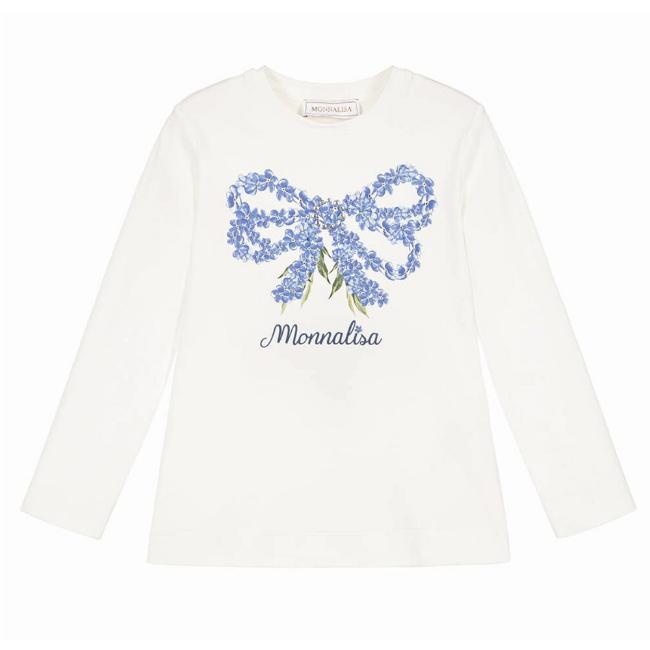 Picture of Monnalisa Girls Forget Me Not T-shirt - Blue 