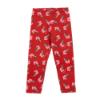 Picture of Monnalisa Girls Floral Leggings - Red