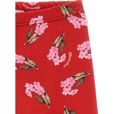 Picture of Monnalisa Girls Floral Leggings - Red