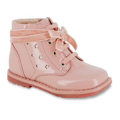 Picture of Mayoral Girls Star Patent Lace Up Boot - Pink