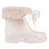 Picture of Igor Bimbi Soft Fur Cuff Ankle Rain Boot - Beige