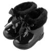 Picture of Igor Bimbi Soft Fur Cuff Ankle Rain Boot - Black